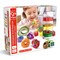 Hape: Caterpillar Fruit Feast Set - 14pc Wooden Stringing Toy, Fruit Shaped Blocks Playset, 2 Caterpillars, Sorting Play, Baby-Toddler-Kids Age 18 mo+